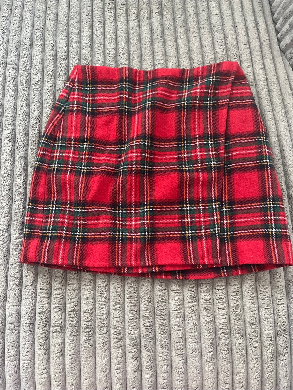 Hollister Christmas Plaid Mini Skirt